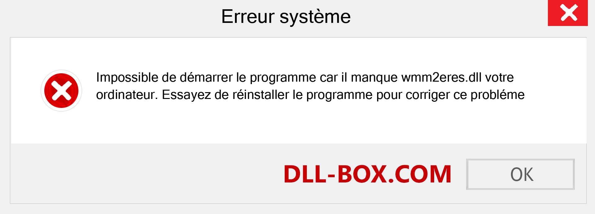 Le fichier wmm2eres.dll est manquant ?. Télécharger pour Windows 7, 8, 10 - Correction de l'erreur manquante wmm2eres dll sur Windows, photos, images